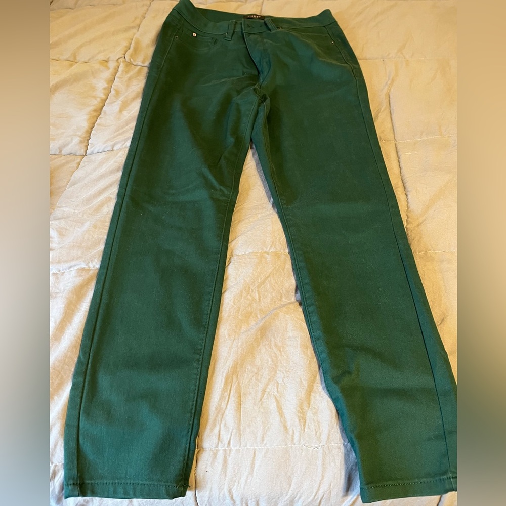 Forest green stretchy jeggings